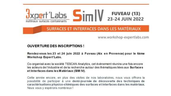 Expert'Labs Workshop SIM IV - Ouverture des inscriptions